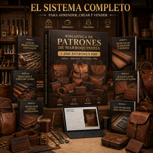 +200 Moldes Profesionales De Productos De Marroquineria