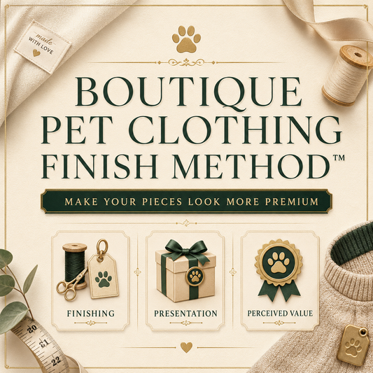 Boutique Pet Clothing Finish Method™