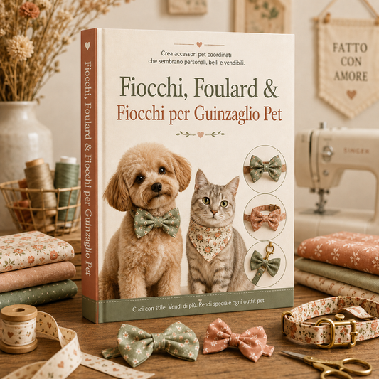 Cartamodelli per Fiocchi, Foulard e Fiocchi per Guinzaglio Pet