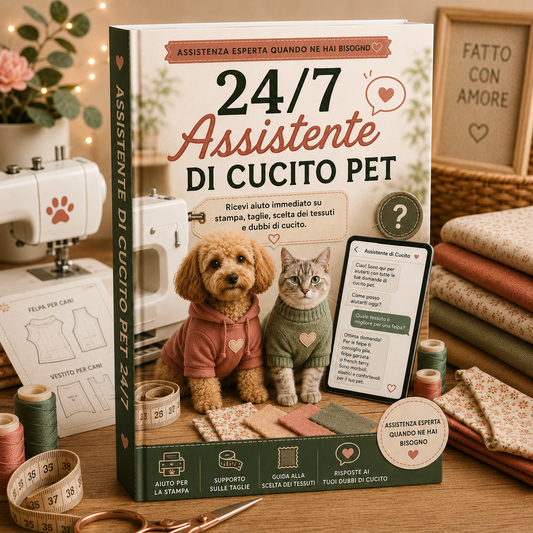 Assistente 24/7 per Cucire Abbigliamento Pet